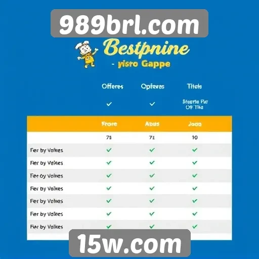 Comparativo com outros sites de jogos online